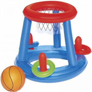 Inflatable Pool Floating Basketball Hoop Set, Swimming Pool Game Toy ,Inflatable Water Basketball Stand