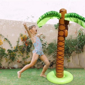inflatable palm coconut tree toy , outdoor float decoration for beach background