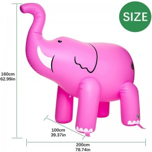 Factory outlet Inflatable elephant toy, pvc inflatable advertising cartoon character float, air-filled toy for kids