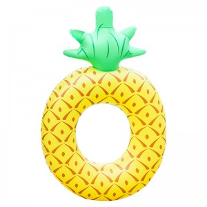 inflatable pineapple swimming ring,portable float for pool, water toy for adult and kids