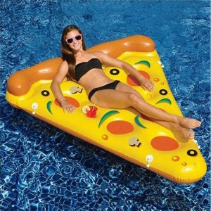 PVC inflatable large adult float pizza float , water toy for swimming pool, beach