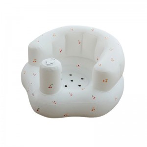 Portable Cherry baby anti-fall sofa ,  bath stool dining chair PVC inflatable toy