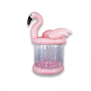 Giant Pink Flamingo Inflatable Ice Bucket Cooler , Summer Party Toys Pool Beach Accessories, Drink Beer Bar Cup Holder
