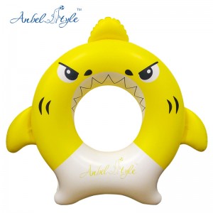 The new inflatable children shark swim ring
