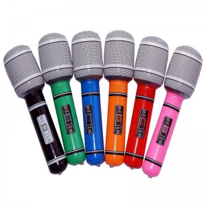 Wireless Inflatable Microphone Toys for Kids, Blow Up Microphone, Kids Party Supplies 10 inches decoration