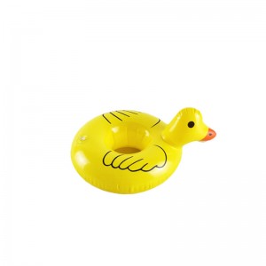 Inflatable Mini yellow duck drink floats Inflatable duck Pool Cup, Holder Pool Party Inflatable drink floats