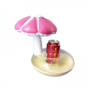 Factory direct sale inflatable mushroom cup holder ice cooler
